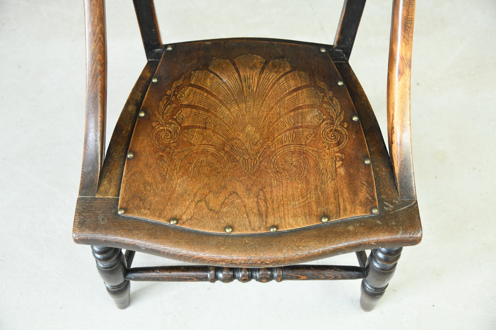 Early 20th Century Beech Occasional Chair - Kernow Furniture