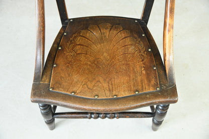 Early 20th Century Beech Occasional Chair - Kernow Furniture