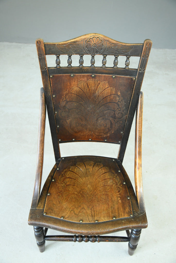 Early 20th Century Beech Occasional Chair - Kernow Furniture