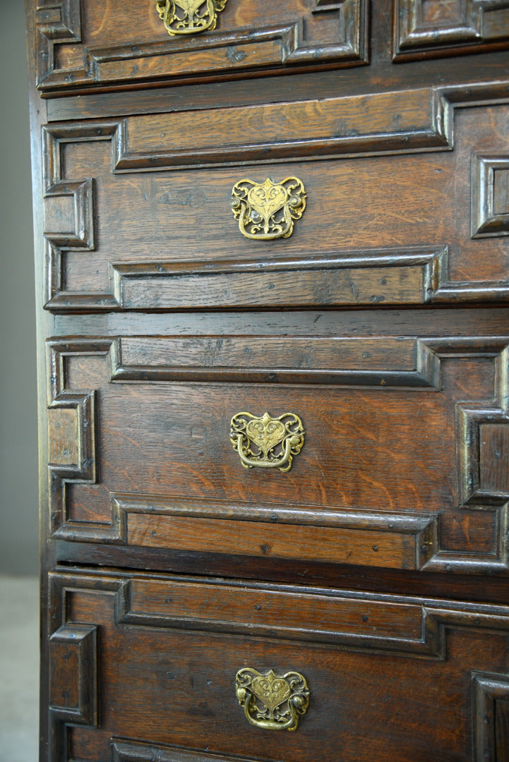 Antique Queen Anne Style Chest on Stand - Kernow Furniture