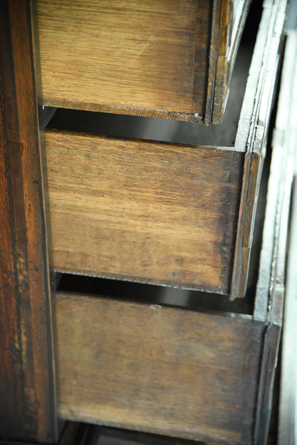 Antique Queen Anne Style Chest on Stand - Kernow Furniture