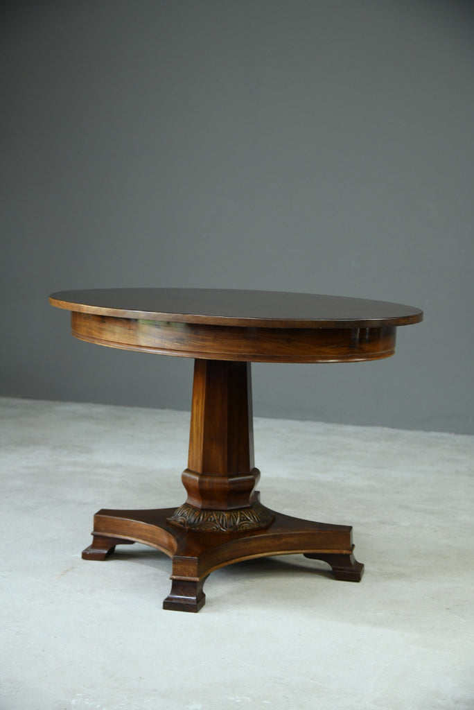 Antique Danish Mahogany Centre Table - Kernow Furniture
