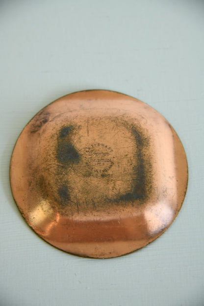 Retro Artisware Enamel on Copper Dish - Kernow Furniture