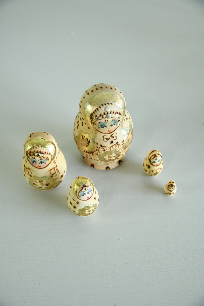 Pyrography & Gold Russian Dolls - Kernow Furniture