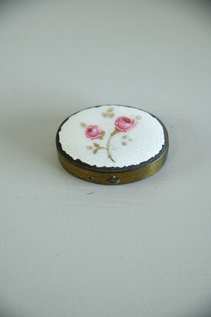 Enamelled Brass Pill Box