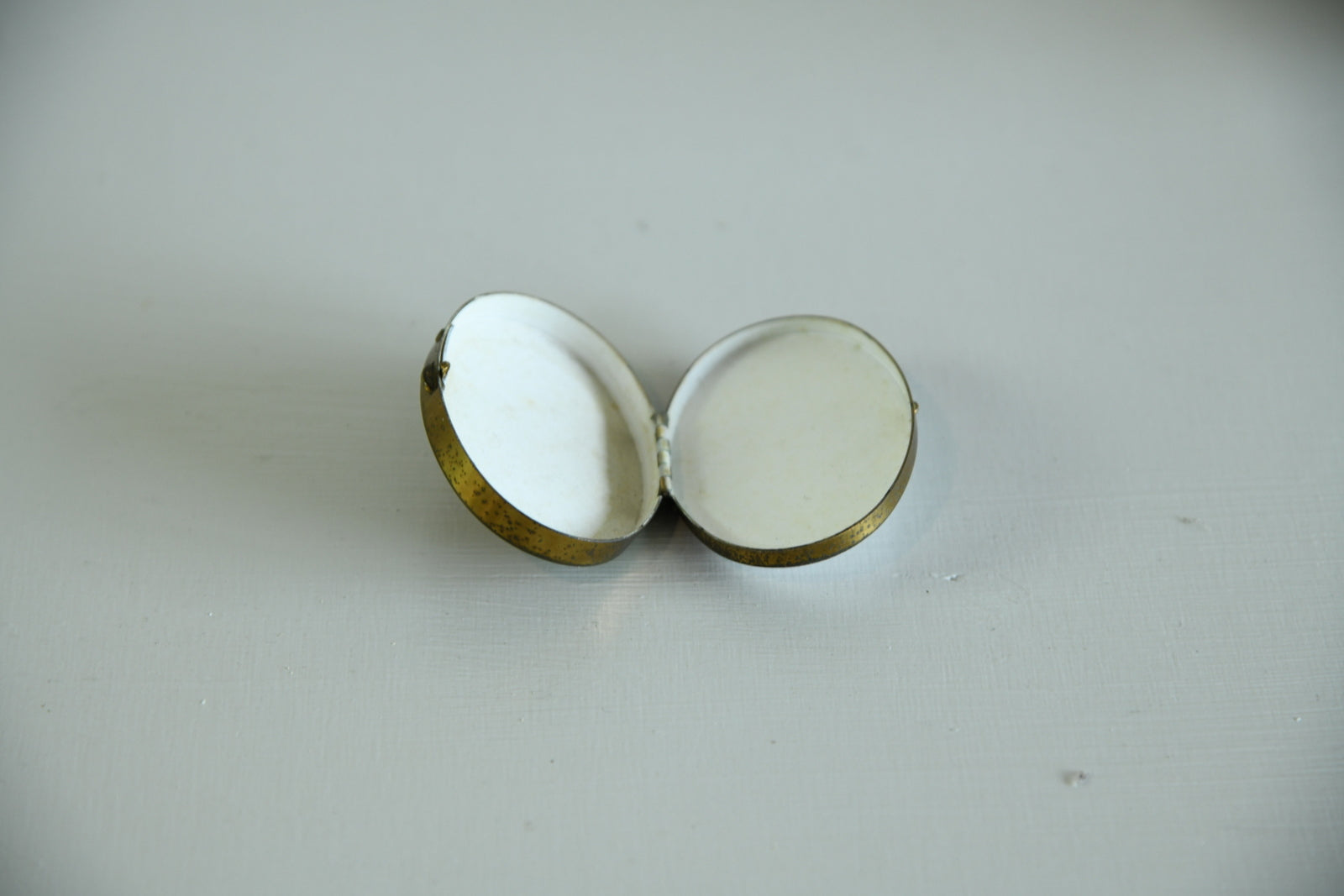 Enamelled Brass Pill Box