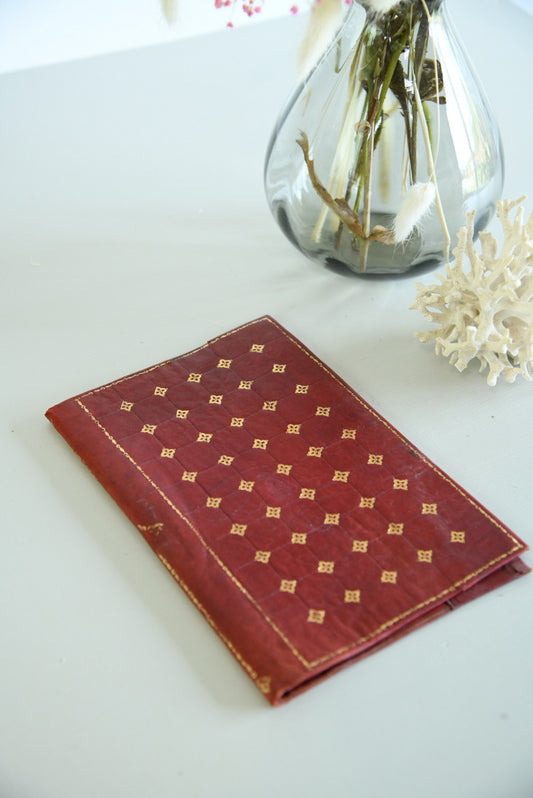 Gold & Red Leather Cover - Kernow Furniture