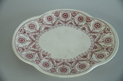 Red Transferware Sauce Tureen - Kernow Furniture