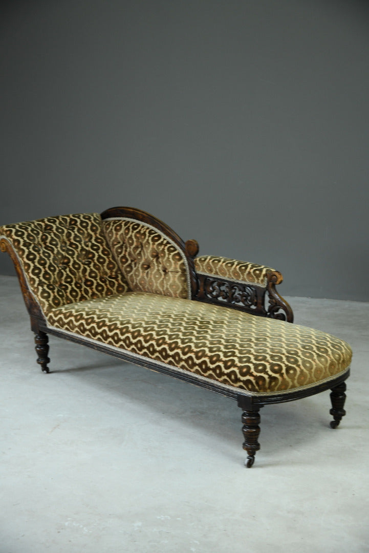 Antique Victorian Chaise Longue