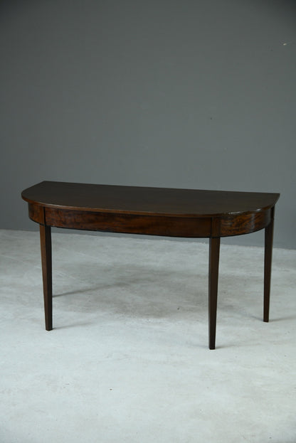 Mahogany D End Occasional Table