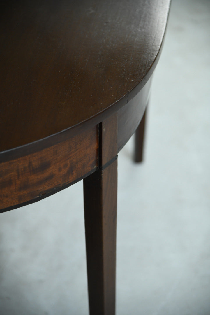 Mahogany D End Occasional Table