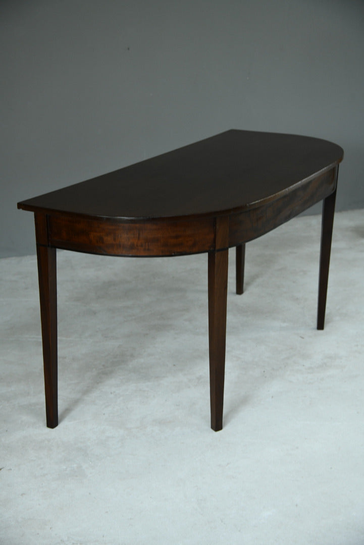 Mahogany D End Occasional Table