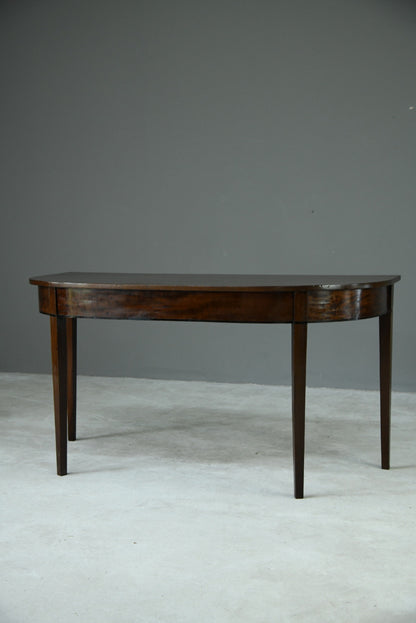 Mahogany D End Occasional Table