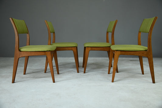 Set 4 Retro Teak Dining Chairs