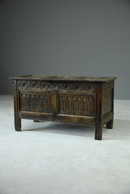 Charles I Oak Panel Chest