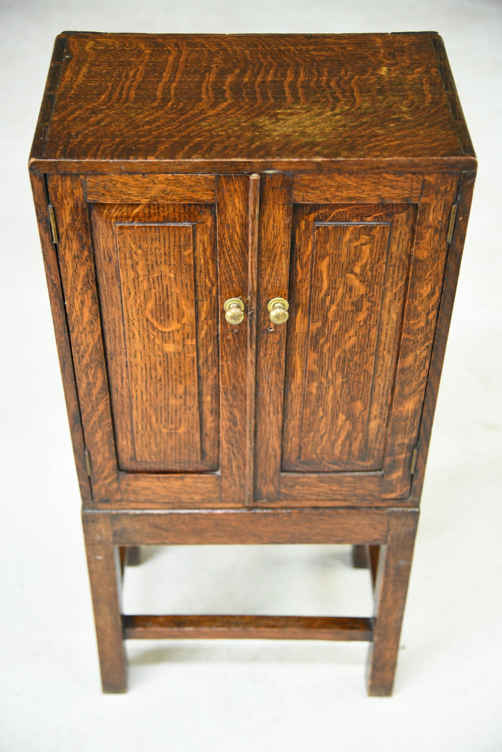 Small Oak Cupboard on Stand