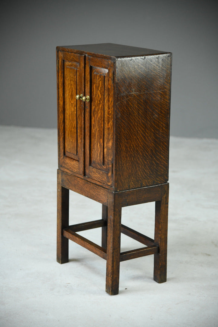 Small Oak Cupboard on Stand