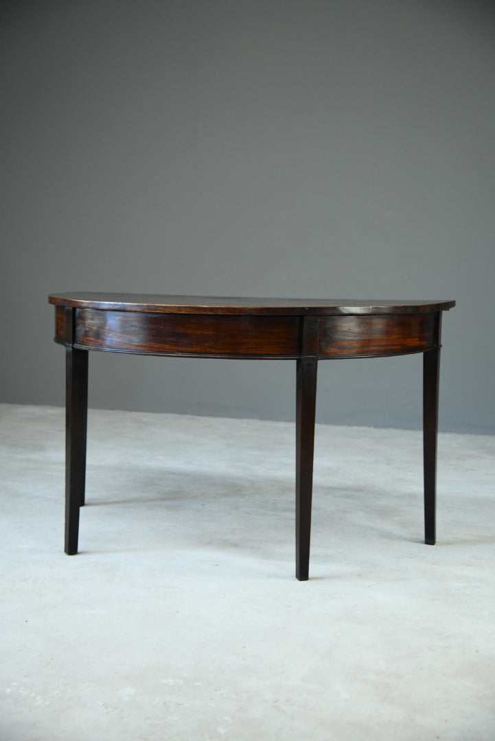 Antique Mahogany D End Occasional TableAntique Mahogany D End Occasional Table