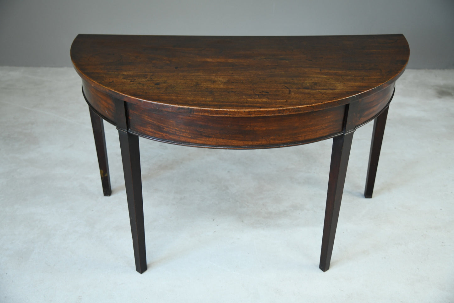 Antique Mahogany D End Occasional Table