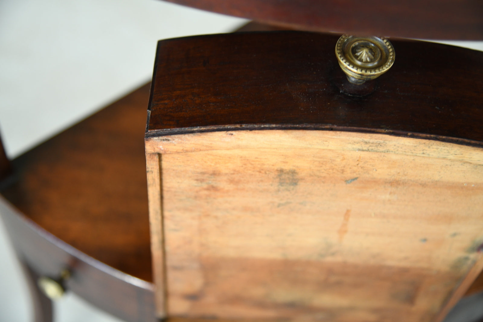 Georgian Mahogany Corner Washstand