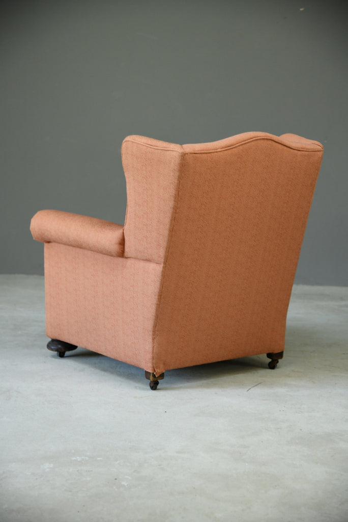 Single Upholstered Wing Back Armchair