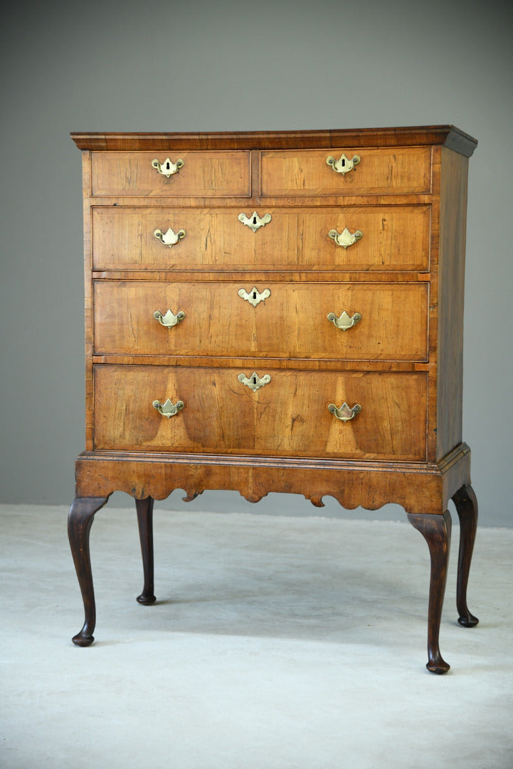 Antique Walnut Chest on Stand