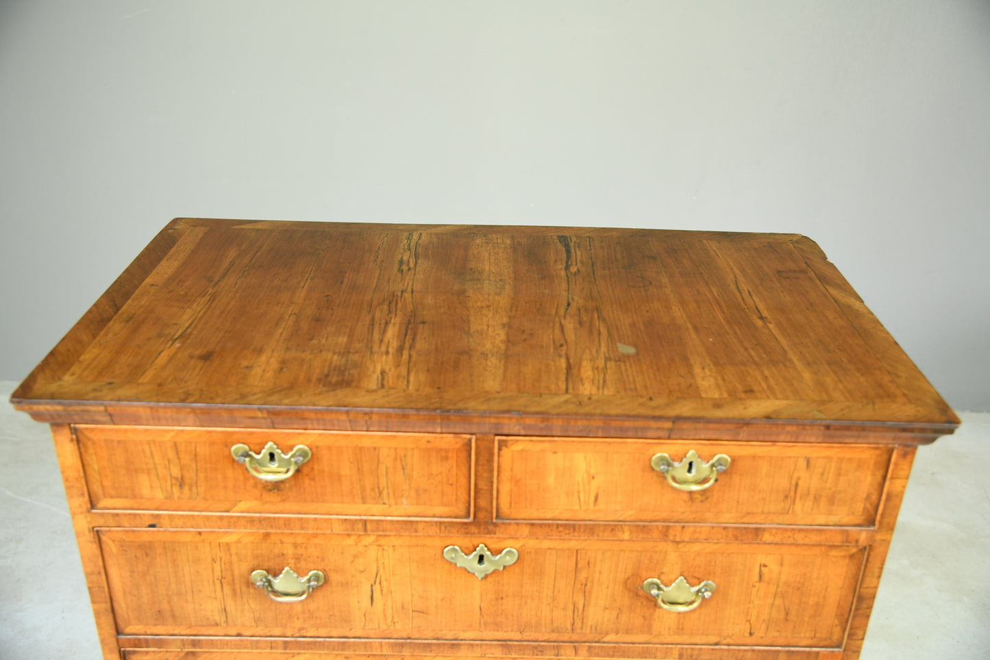 Antique Walnut Chest on Stand