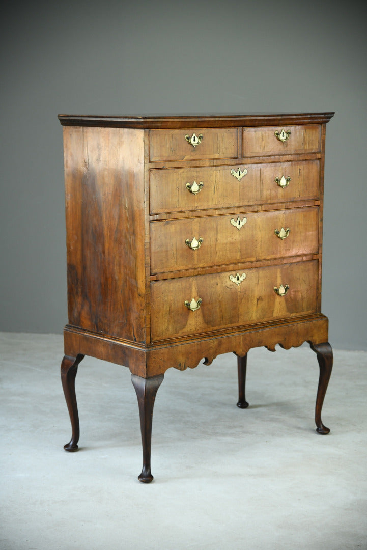 Antique Walnut Chest on Stand