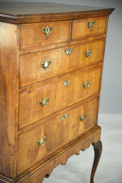 Antique Walnut Chest on Stand