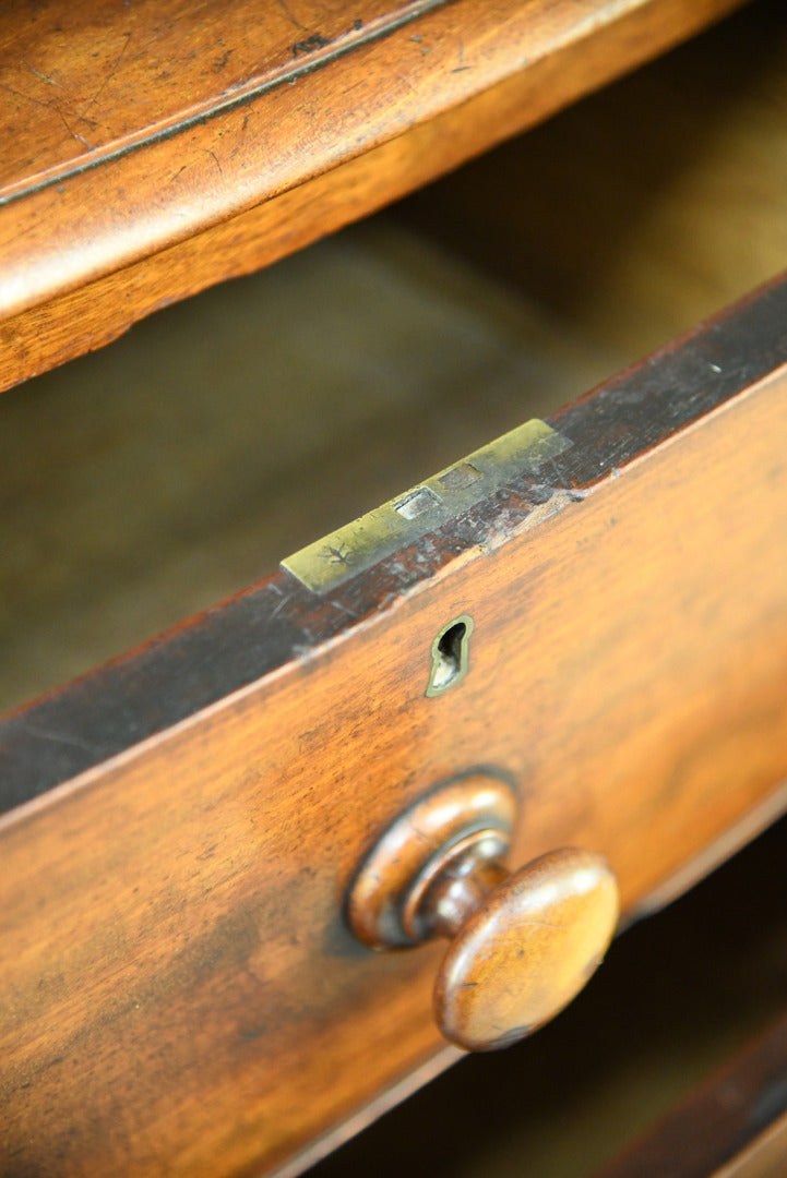 Antique Mahogany Bow Front Chest of Drawers