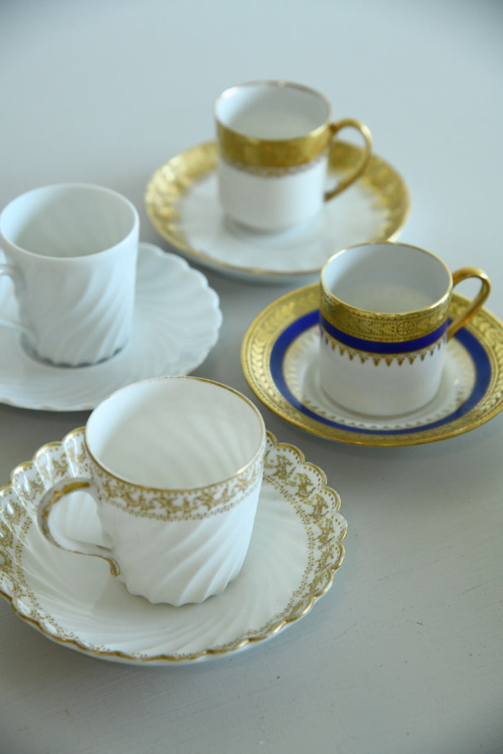 4 French Limoges Cups