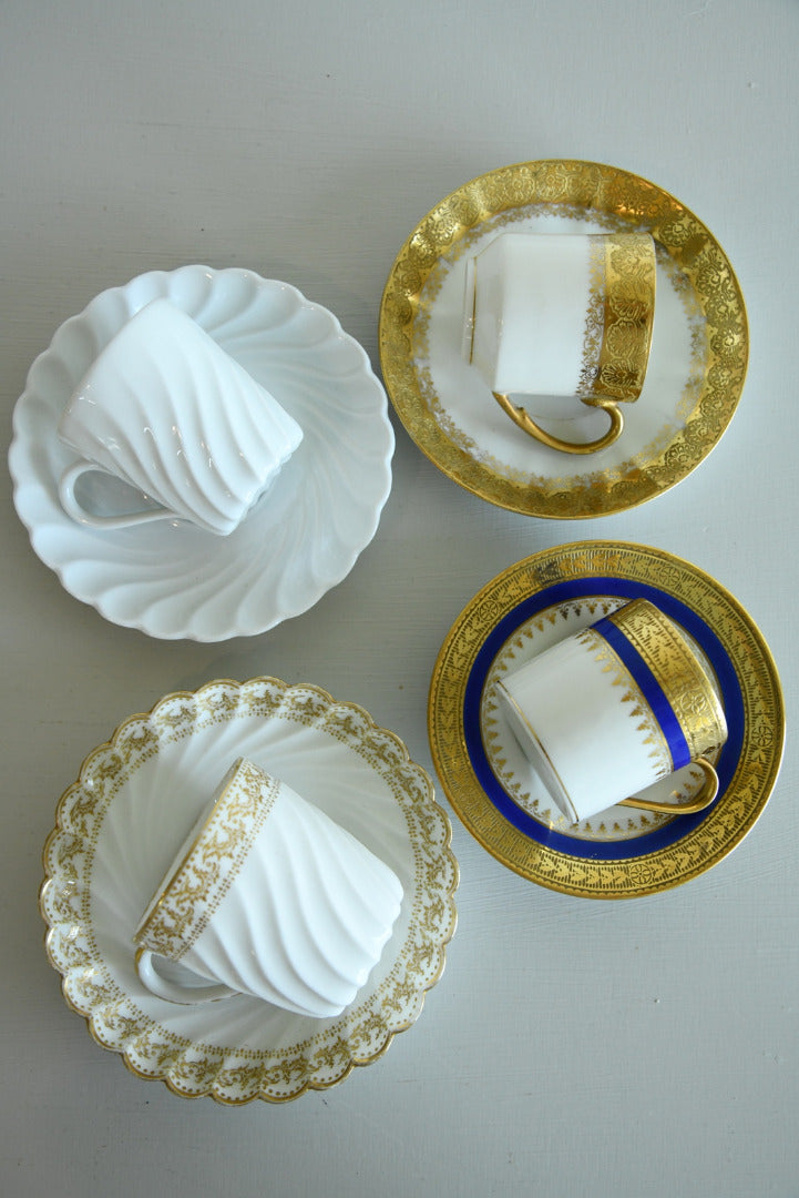 4 French Limoges Cups