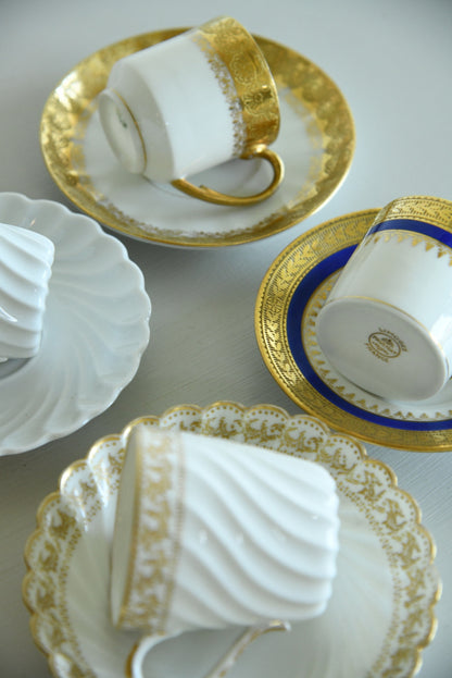 4 French Limoges Cups