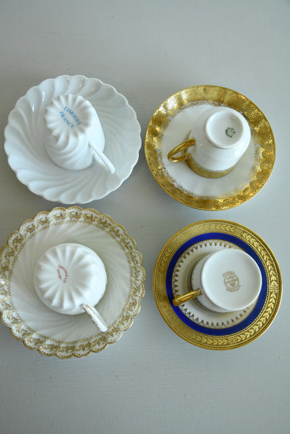 4 French Limoges Cups