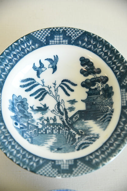 Two Willow Pattern Pin Dish