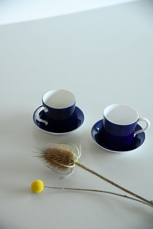 Pair Royal Worcester Coffee Cups