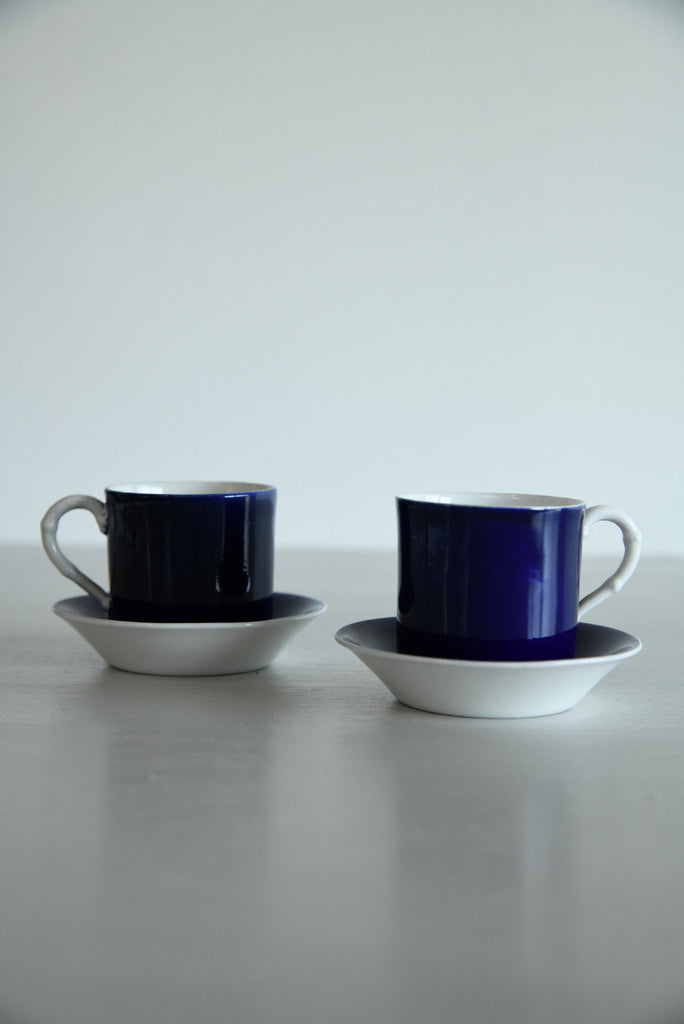 Pair Royal Worcester Coffee Cups