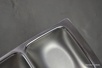 Polished Steel Serving Dish - Kernow Furniture