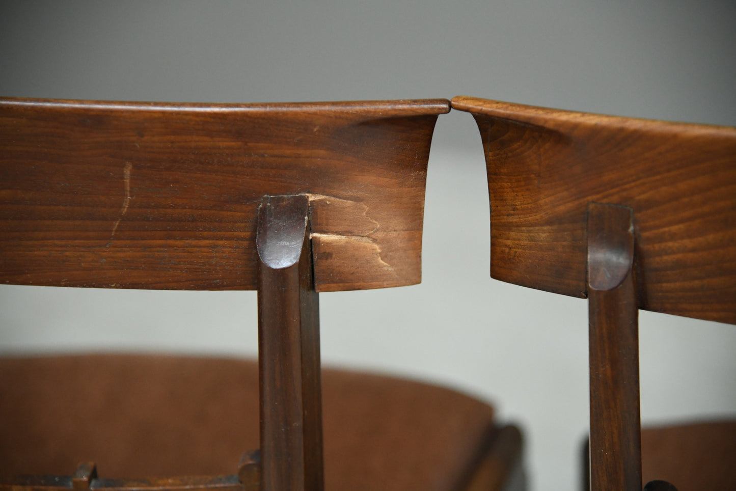 6 Mahogany Bar Back Dining Chairs