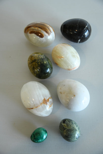 Collection Polished Stone Eggs