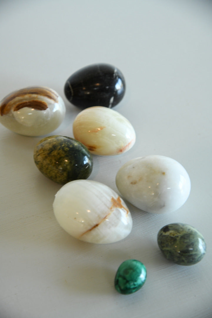 Collection Polished Stone Eggs