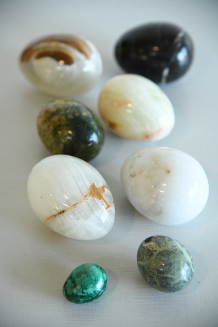 Collection Polished Stone Eggs