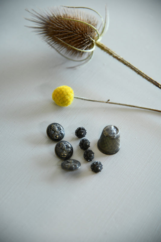 Vintage Thimble & Buttons