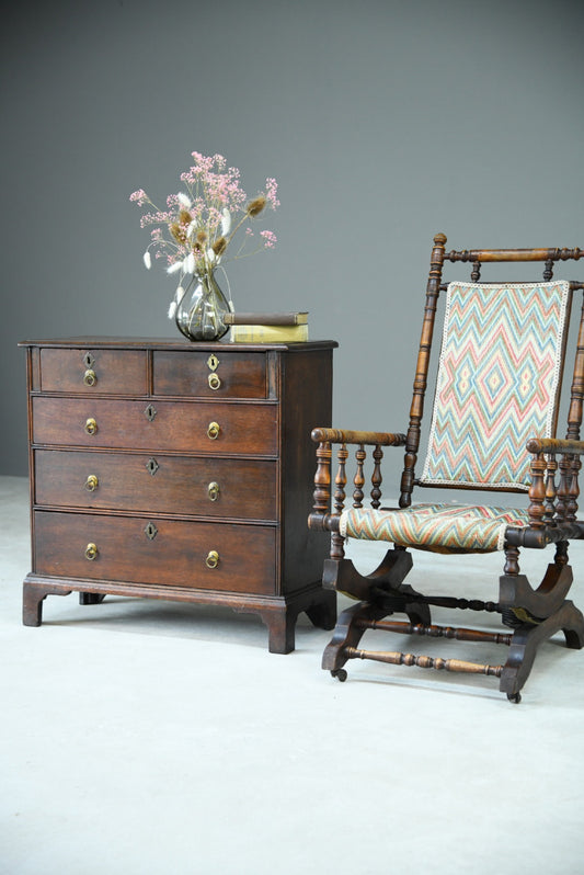 Antique 18th Century Oak Chest of Drawers