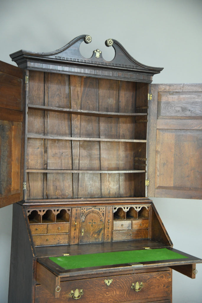 Antique Oak Bureau Bookcase
