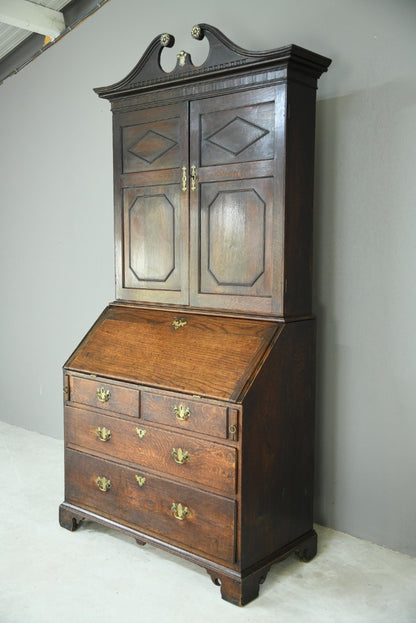 Antique Oak Bureau Bookcase