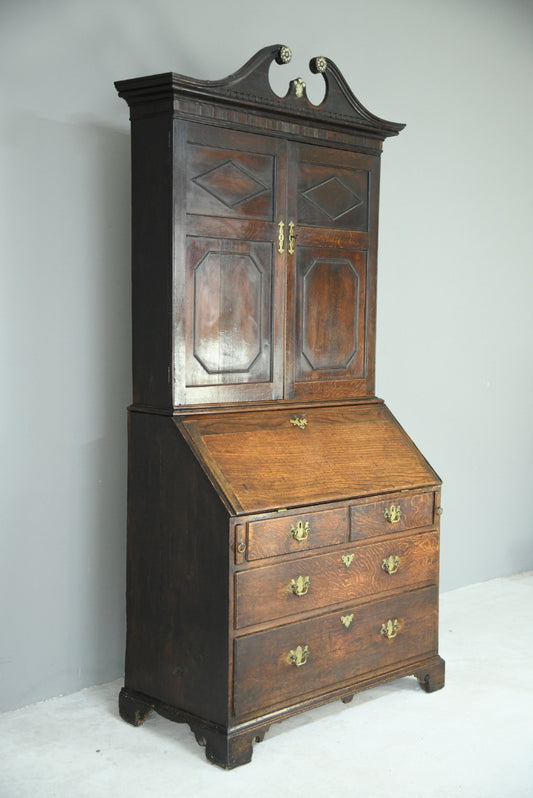 Antique Oak Bureau Bookcase