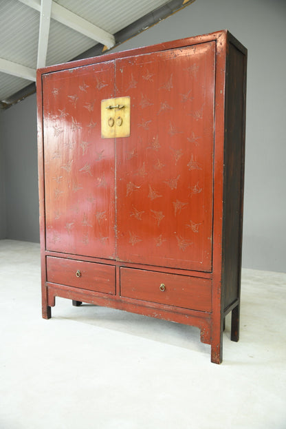 Red Oriental TV Cabinet