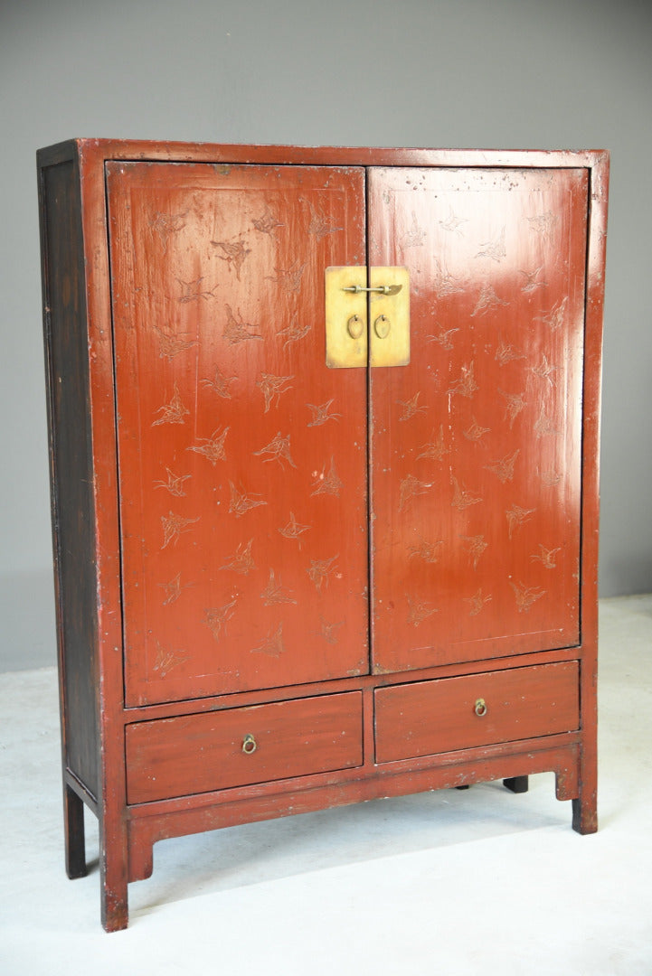 Red Oriental TV Cabinet