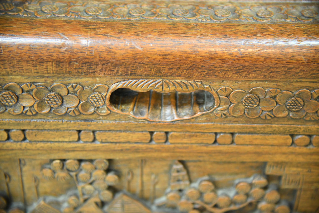 Chinese Carved Camphor Chest